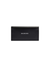 Balenciaga Men's Cash Vertical Long Wallet In Black White