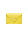 Balenciaga Women's Papier Mini Wallet In Yellow