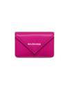 Balenciaga Women's Papier Mini Wallet In Rose Magenta