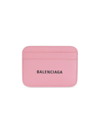 Balenciaga Cash Card Holder In Pink Black