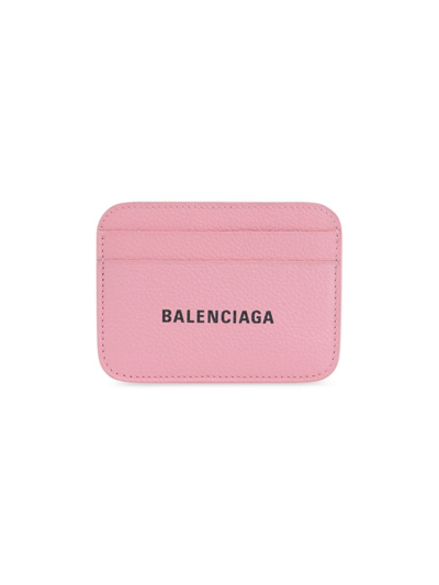 Balenciaga Cash Card Holder In Pink Black