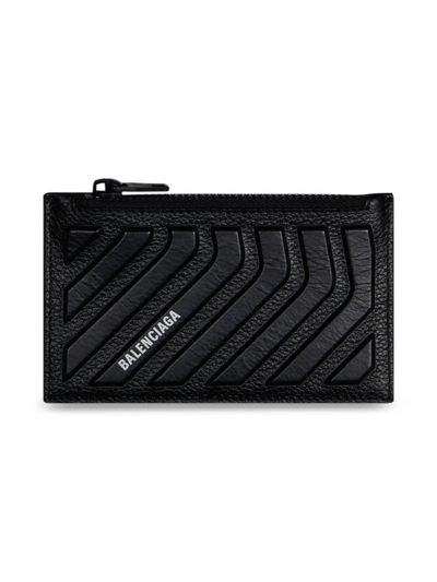 Balenciaga Men's Car Long Coin And Card Holder In Black