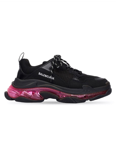 Balenciaga Women's Triple S Clear Sole Trainer In Black