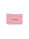 Balenciaga Cash Large Long Coin And Card Holder In Pink Black