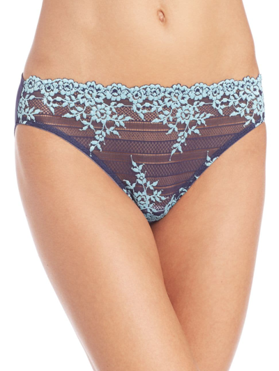 Wacoal Women's Embrace Lace Panties In Black Berry Multi