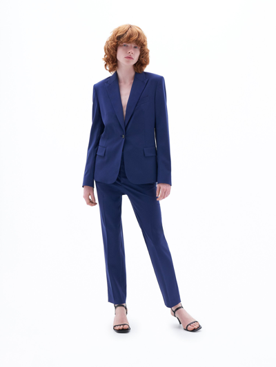 Filippa K Sasha Cool Wool Blazer In Blue