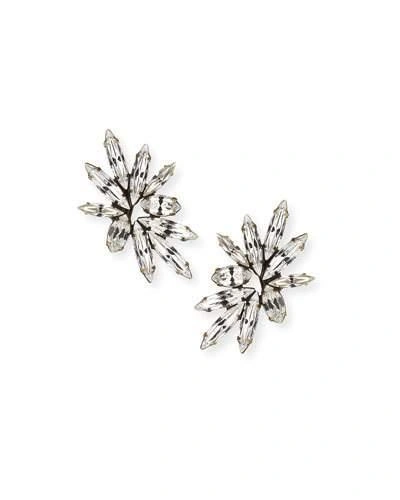 Auden Harper Crystal Clip-on Earrings In Silver