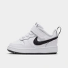 Nike Babies'  Kids' Toddler Court Borough Low 2 Casual Shoes In White/black