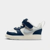 Nike Babies'  Kids' Toddler Court Borough Low 2 Casual Shoes In Summit White/pure Platinum/valerian Blue/pilgrim