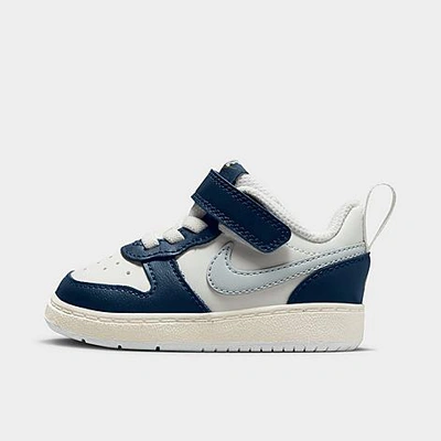 Nike Kids' Toddler Court Borough Low 2 Casual Shoes In Summit White/pure Platinum/valerian Blue/pilgrim