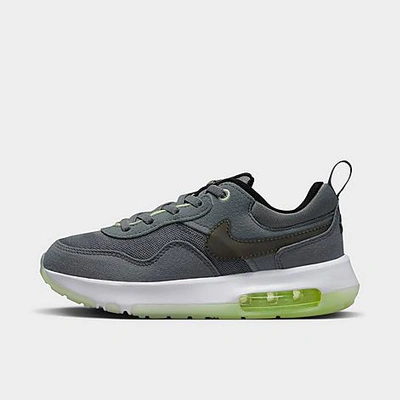 Nike Little Kids' Air Max Motif Casual Shoes In Smoke Grey/black/barely Volt/volt