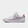 Nike Little Kids' Blazer Low '77 Casual Shoes In White/grey