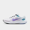 Nike Air Zoom Structure 24 Running Shoe In White/barely Grape/cerulean/psychic Purple