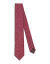 Caruso Man Ties & Bow Ties Burgundy Size - Silk In Red