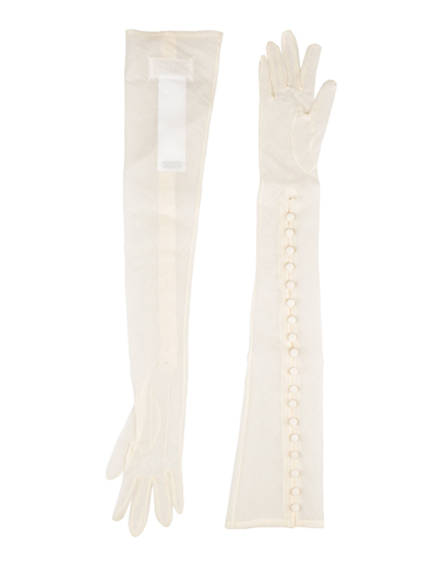 Maison Margiela Gloves In White
