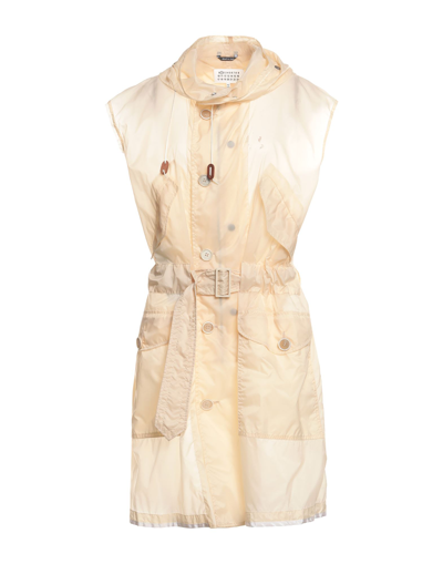 Maison Margiela Overcoats In Beige