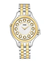 FENDI 38MM CRAZY CARATS 18K GOLD & STAINLESS STEEL WATCH, 0.07 TDCW,PROD190440382