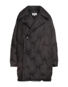 Maison Margiela Solid Color Puffer Jackets In Black