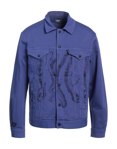 Octopus Denim Outerwear In Purple