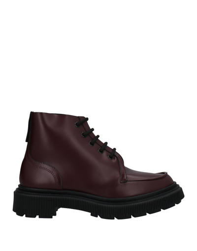 Adieu Ankle Boots In Maroon