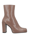 JEFFREY CAMPBELL JEFFREY CAMPBELL WOMAN ANKLE BOOTS LIGHT BROWN SIZE 8 SOFT LEATHER