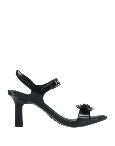 Melissa + Viktor & Rolf Sandals In Black