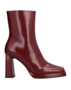 Jeffrey Campbell Ankle Boots In Red