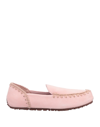 MOU MOU WOMAN LOAFERS PINK SIZE 9 BOVINE LEATHER