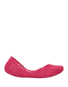 MELISSA MELISSA + CAMPANA WOMAN BALLET FLATS FUCHSIA SIZE 5 PVC - POLYVINYL CHLORIDE