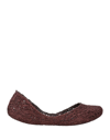 Melissa Ballet Flats In Brown Glitter