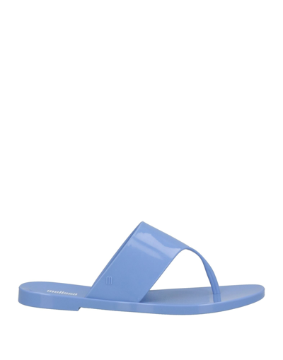 Melissa Toe Strap Sandals In Blue
