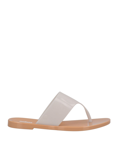 Melissa Toe Strap Sandals In White