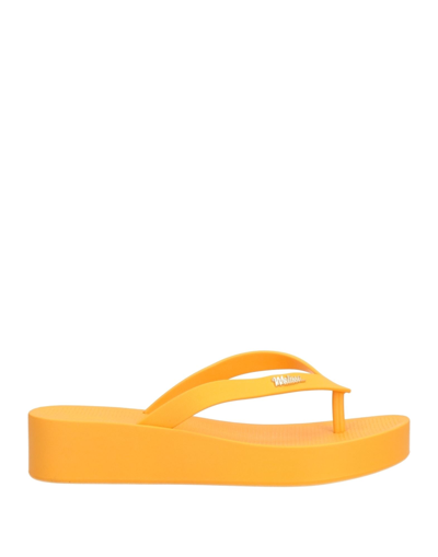 Melissa Sun Toe Strap Sandals In Orange