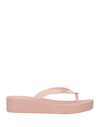 Melissa Sun Toe Strap Sandals In Pink