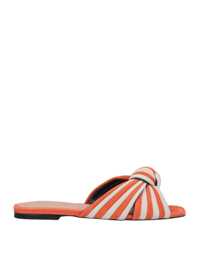 Pollini Sandals In Orange