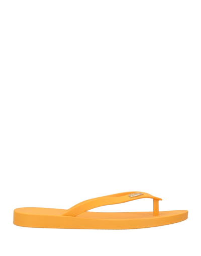 Melissa Sun Toe Strap Sandals In Yellow
