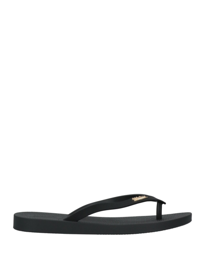 Melissa Sun Toe Strap Sandals In Black