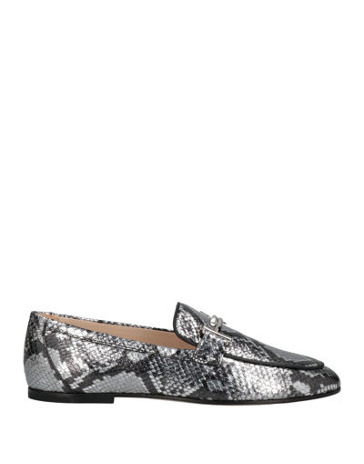 Tod's Loafers In Silver