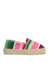 Manebi Manebí Woman Espadrilles Fuchsia Size 8 Textile Fibers In Pink