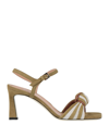 Pollini Sandals In Sage Green