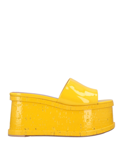 Haus Of Honey Sandals In Yellow