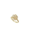 Lagos 18k Yellow Gold Love Knot Ring With Diamonds In Gold