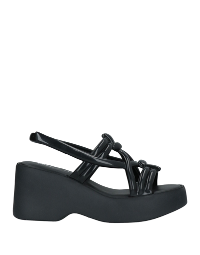 Melissa + Salinas Sandals In Black