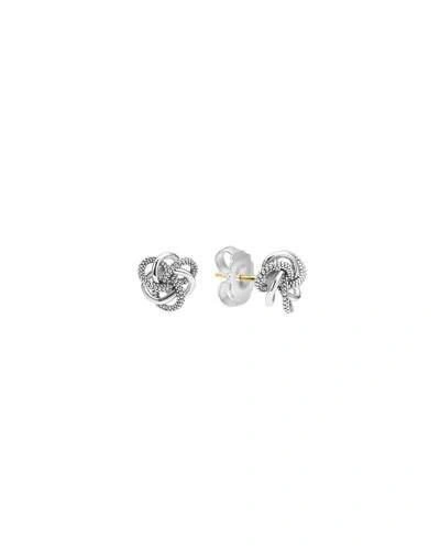 Lagos Love Knot Sterling Silver Stud Earrings