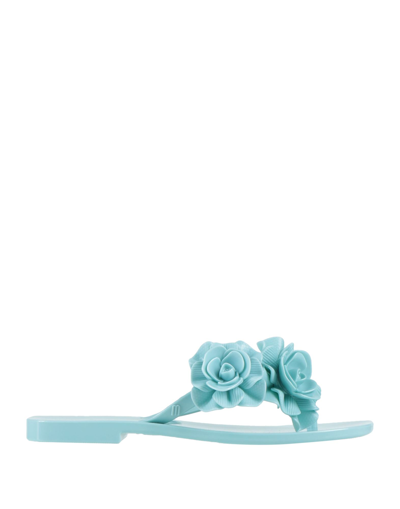 Melissa Toe Strap Sandals In Blue