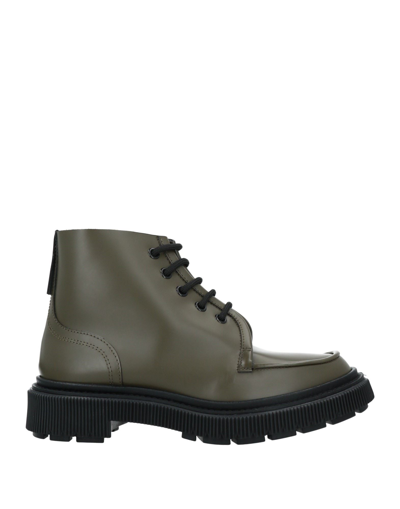 Adieu Ankle Boots In Military Green