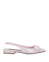 Sergio Rossi Ballet Flats In White