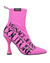 Versace Jeans Couture Ankle Boots In Purple