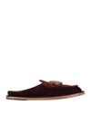 Tod's Man Mules & Clogs Dark Purple Size 10 Soft Leather In Purple