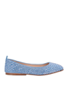 Eddy Daniele Ballet Flats In Blue